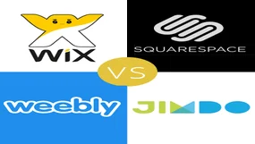 wix vs weebly vs squarespace vs jimdo