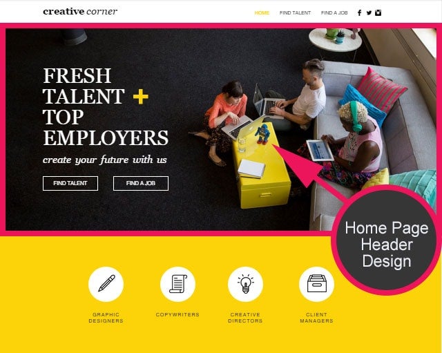 homepage design templates