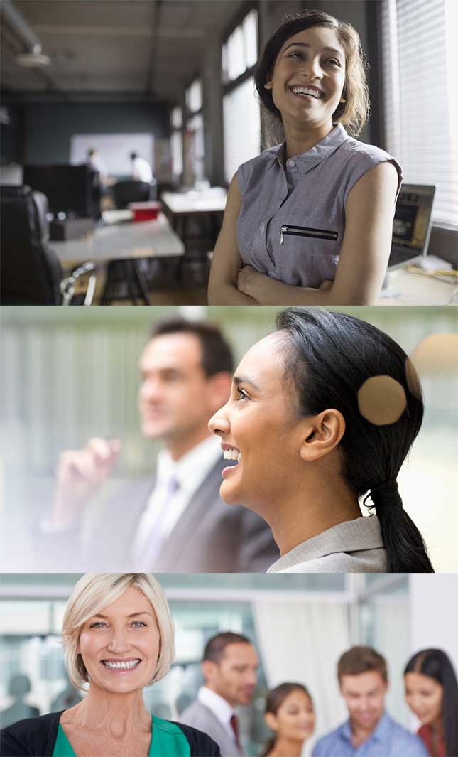 Candid and unique photos of staff that appear more real