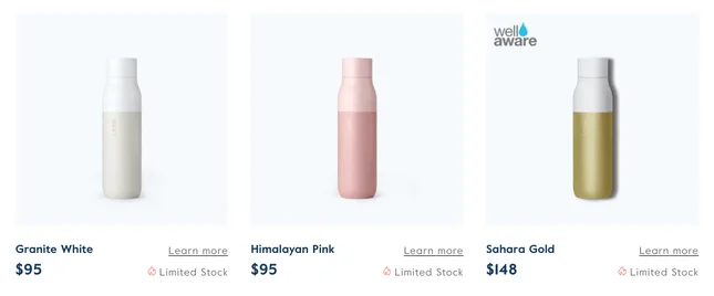ecommerce best practice - product scarcity