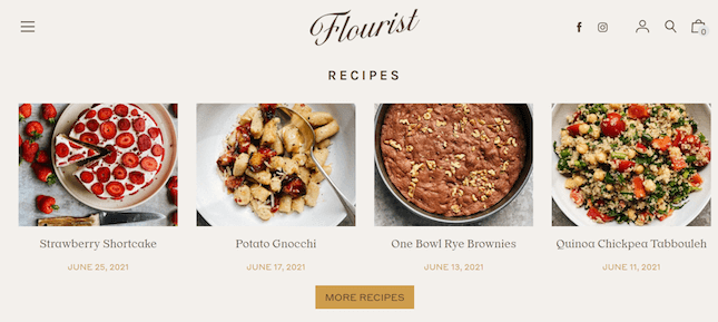 Flourist 2 Flourist's recipe page