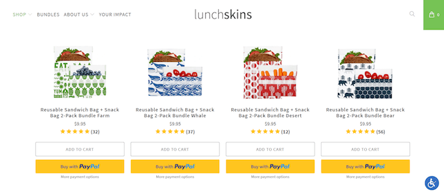 LunchSkins 1 Lunch Skins Shopify store product page