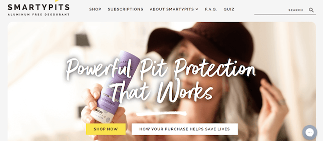 SmartyPits 1 SmartyPits's Shopify store homepage