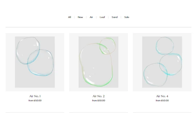 Squarespace Online Art Store Spotted Template