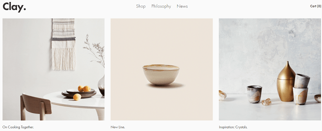 squarespace clay template artists