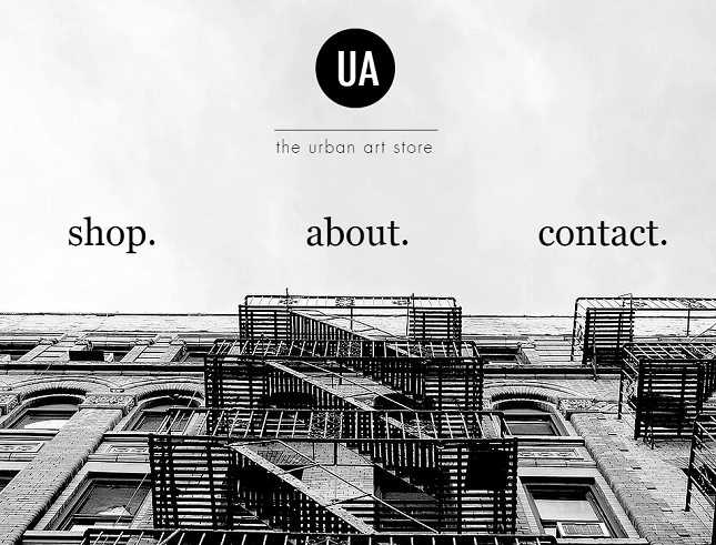 wix urban art store template artists