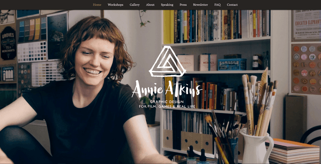 wix example annie atkins business site