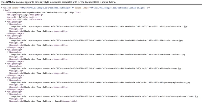 Squarespace Sitemap
