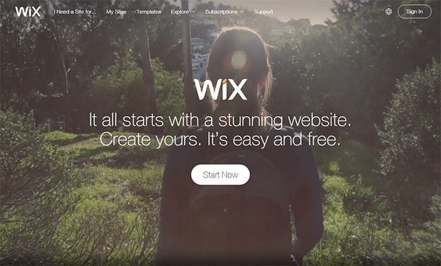 wix homepage vs squarespace vs wordpress