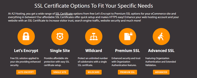 a2 hosting free and premium ssl