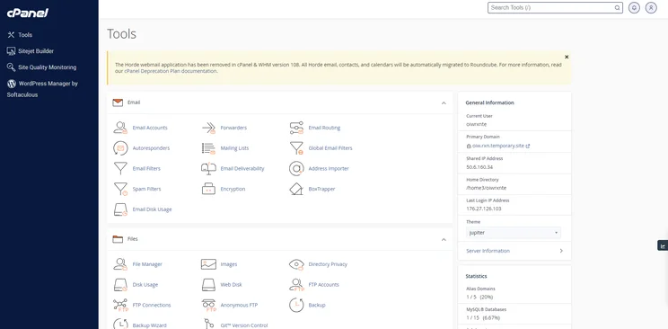 HostGator cPanel