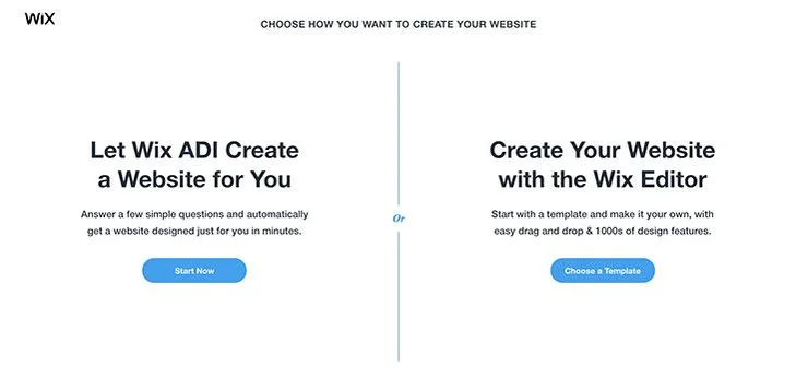 Wix ADI editor