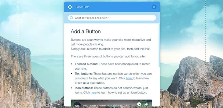 wix review editor help center
