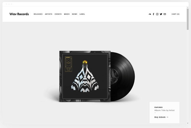 Squarespace's 'Wav' Template