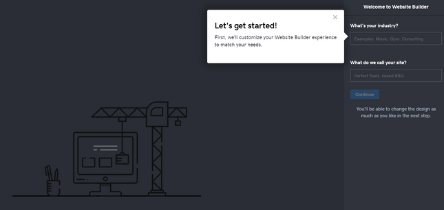 godaddy editor lets get started