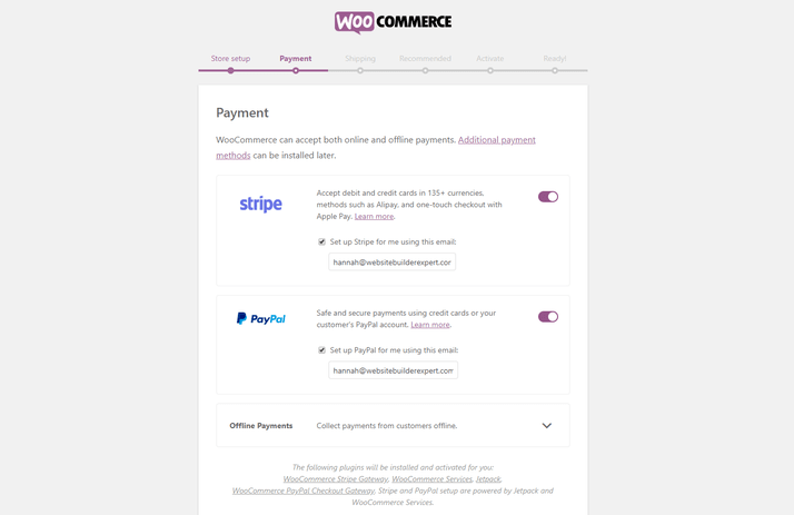 Configuration des paiements WooCommerce