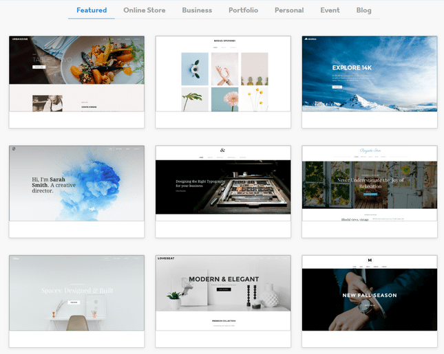 weebly photography templates