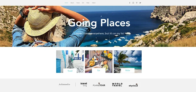 a published wix site