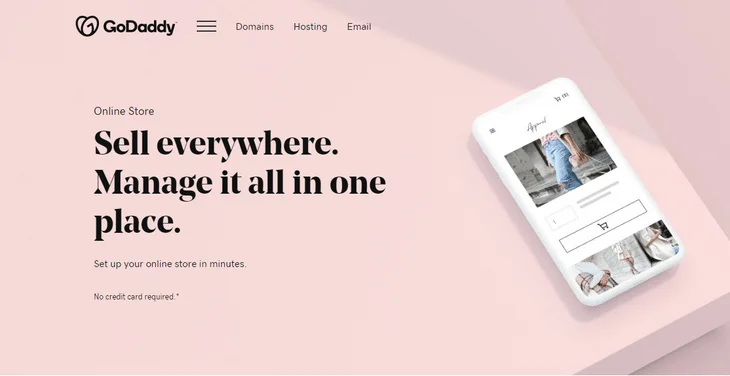 godaddy online store homepage