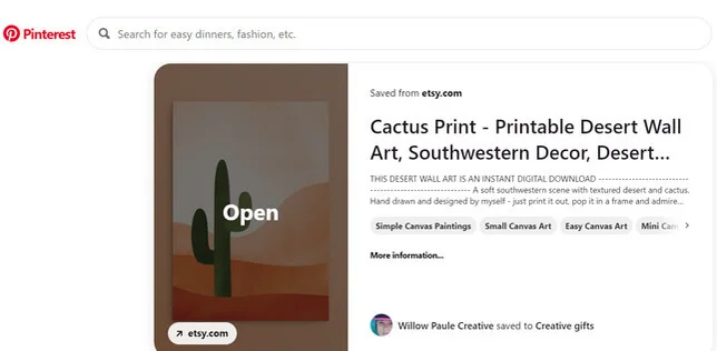 promote your art on pinterest to make money on social media