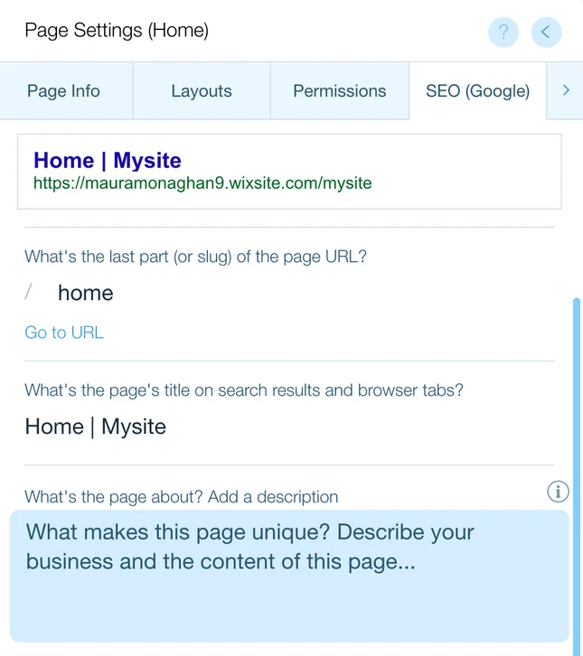 wix meta editor