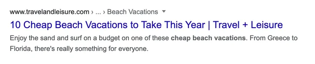 good meta description content