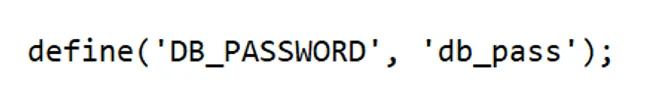 database password code