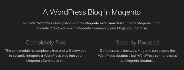 wordpress magento integration tool