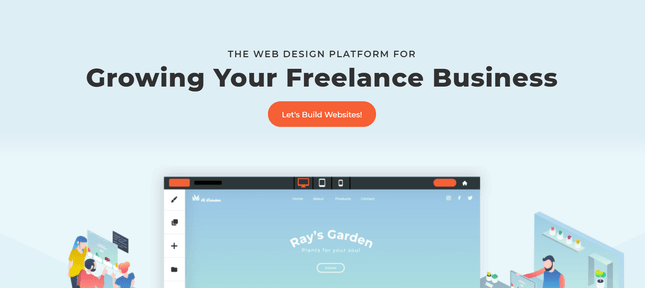 duda informational restaurant website builder