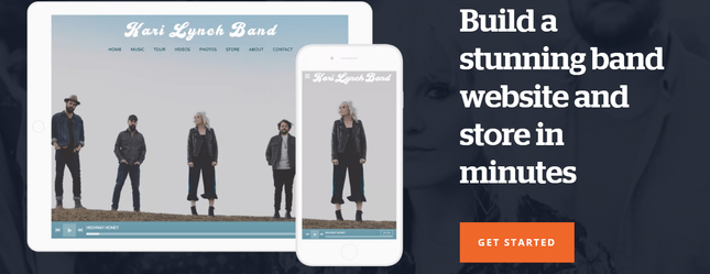 bandzoogle homepage