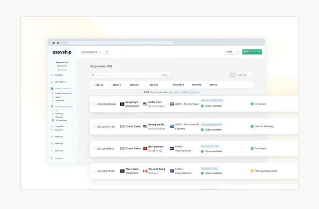 easyship features