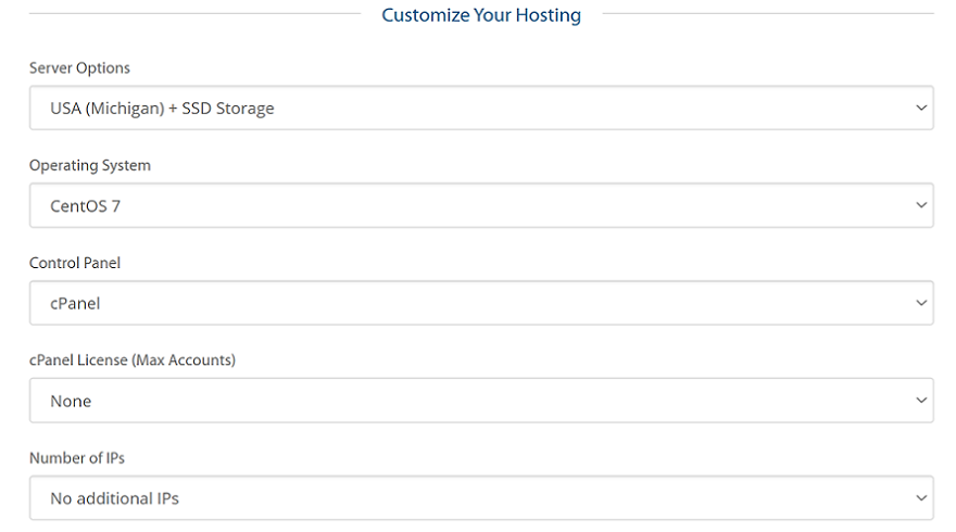 customize your a2 hosting cloud plan