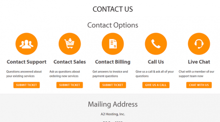 a2 hosting customer support