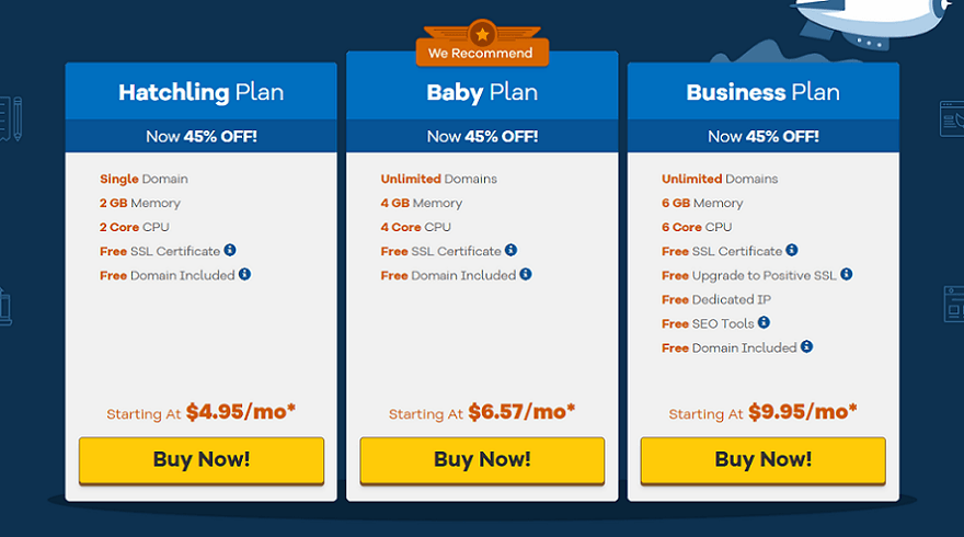 hostgator cloud plans
