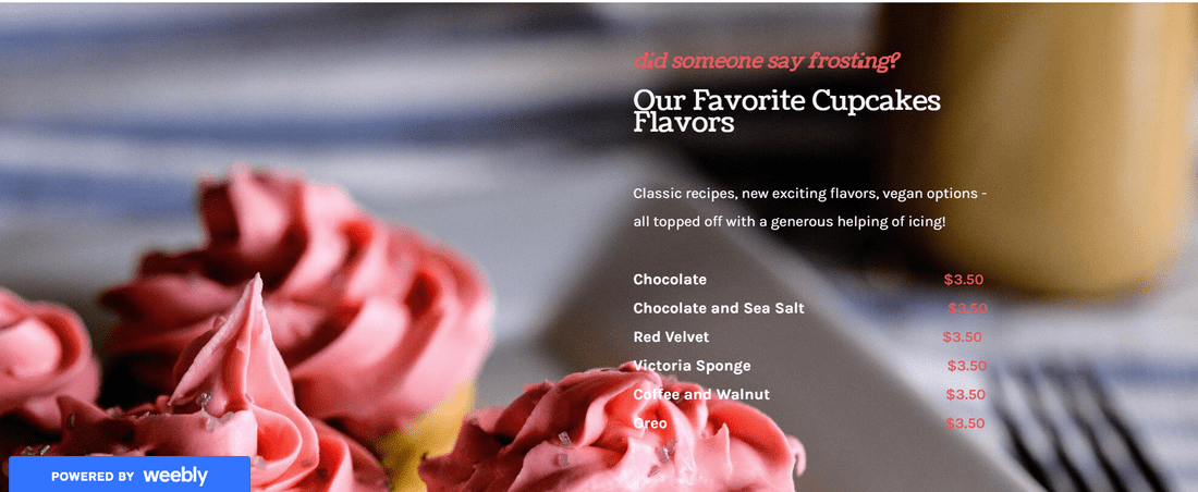formatting text and images on weebly