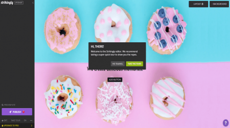 strikingly free website editor