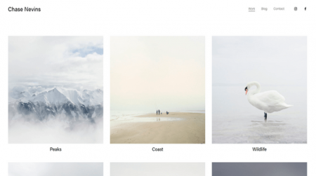 squarespace nevins template