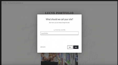 godaddy adi builds your portfolio website for you