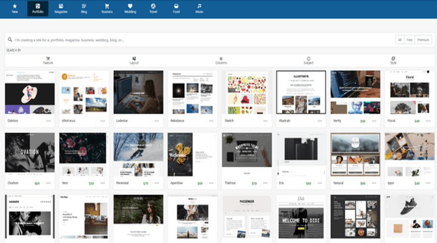 wordpress portfolio themes