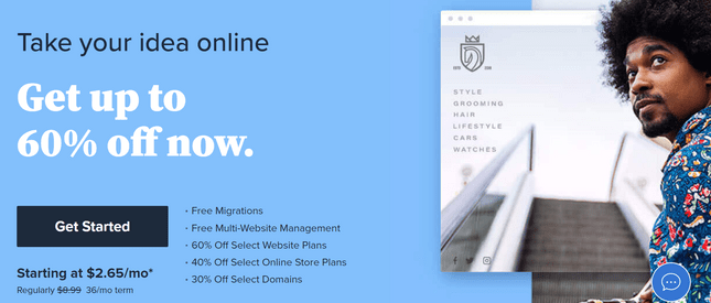 bluehost homepage