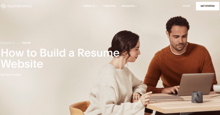 squarespace best resume website builder