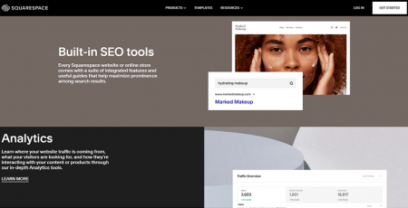 squarespace built-in features