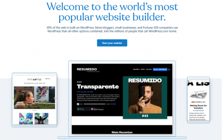 wordpress.com resume website builder