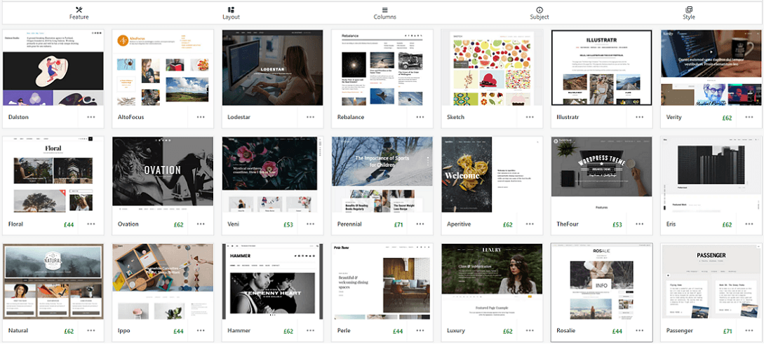 wordpress.com themes