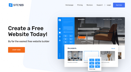 site123 resume website builder