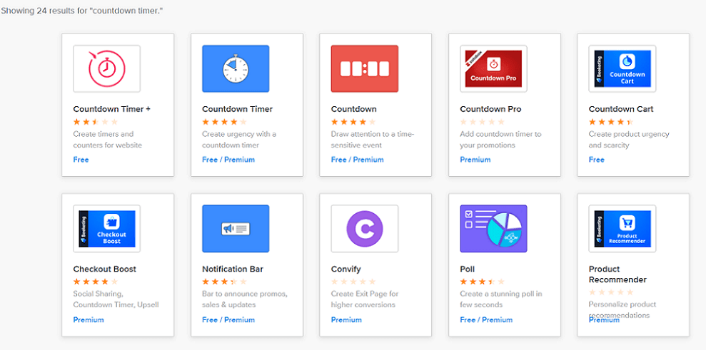 weebly app center countdown timer results