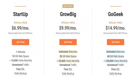 siteground pricing plans