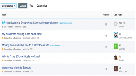 dreamhost community forum