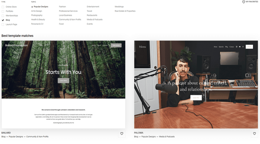 squarespace blogging templates