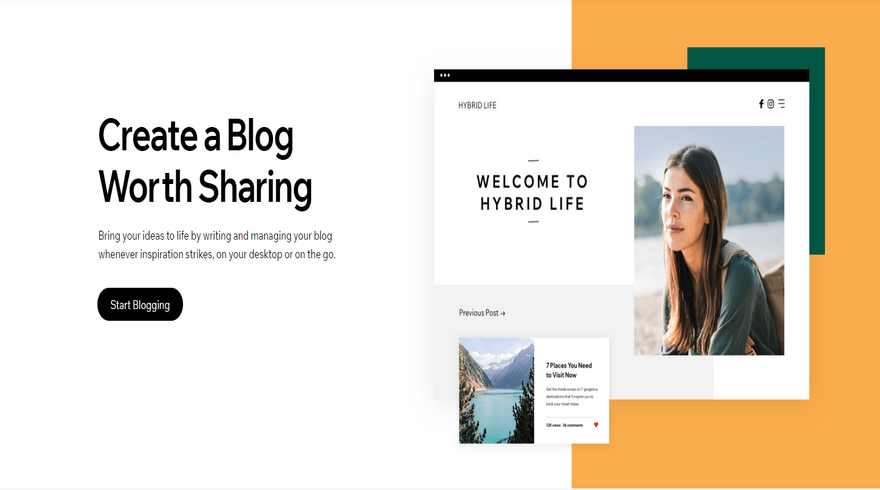 wix create a blog